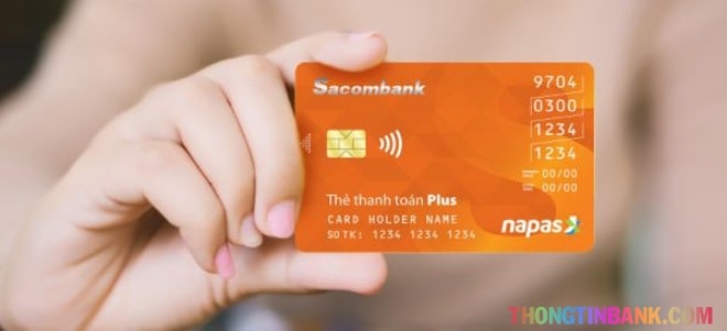 Xem ngày hết hạn trên thẻ ATM Sacombank