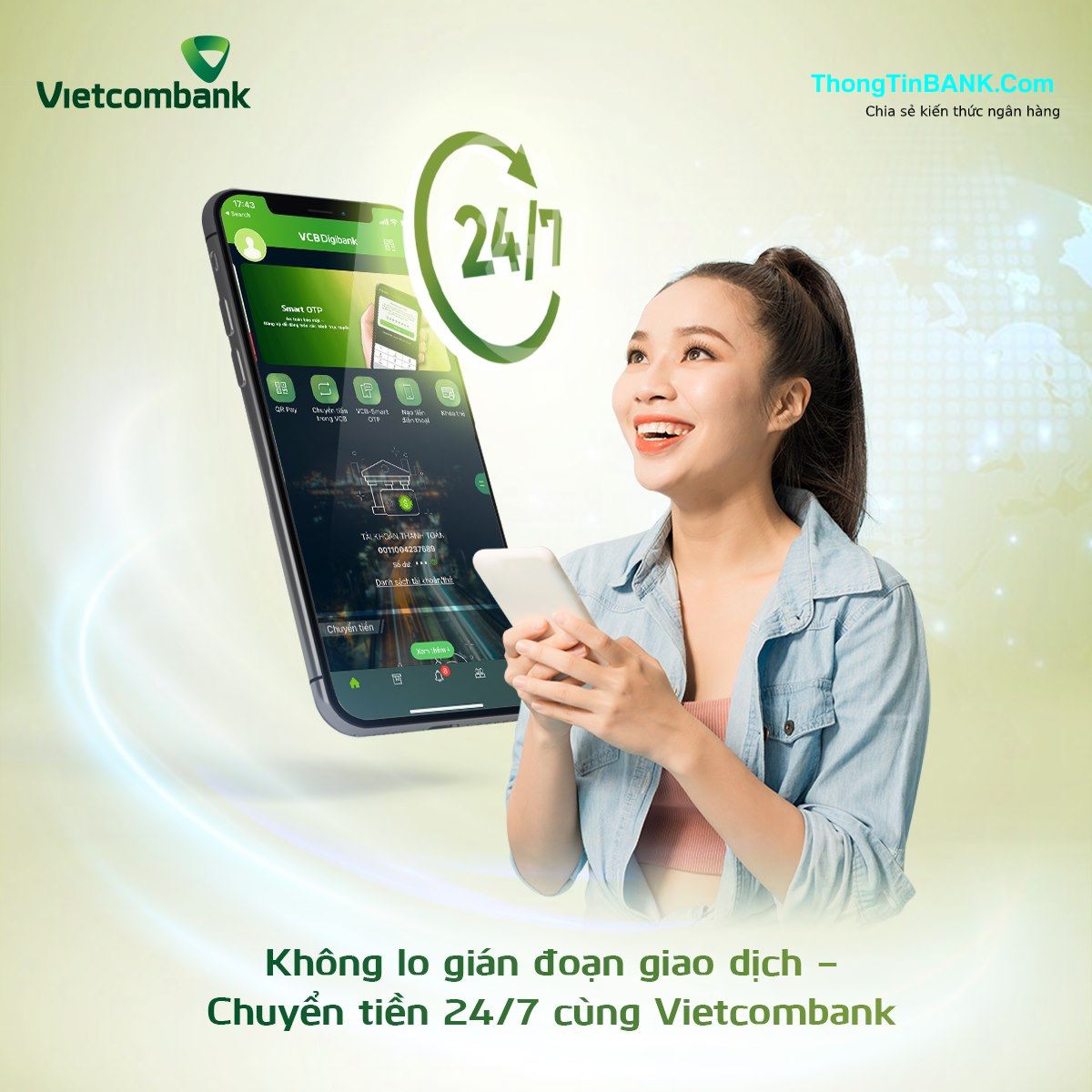 Đăng ký internet banking vietcombank