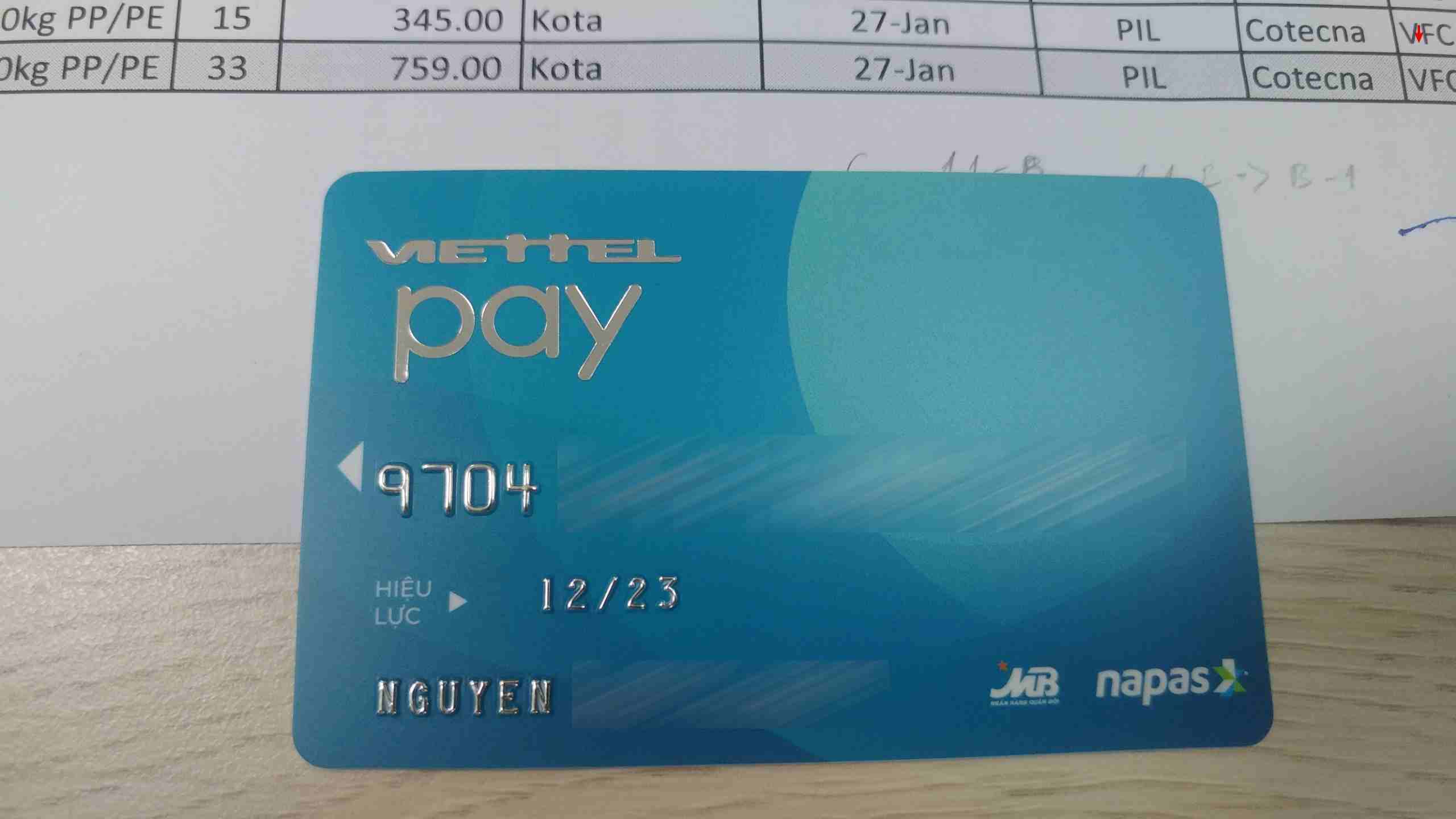 cách rút tiền Viettelpay tại ATM Agribank